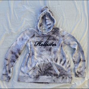 Hollister Y2K Tie Dye Hoodie Woman’s  SZ. L Spellout  Cute Girly Stylish Trendy